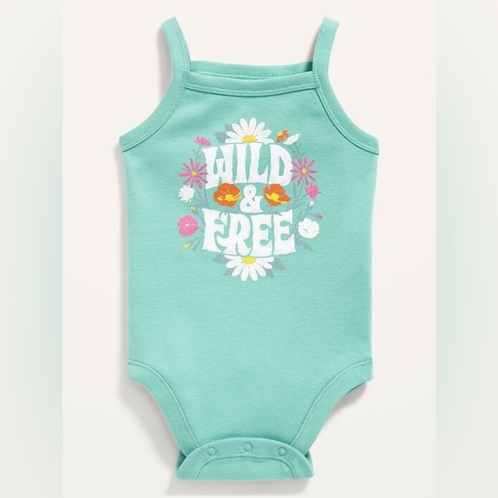 NWT- GRAPHICS SLEEVELESS ONESIES